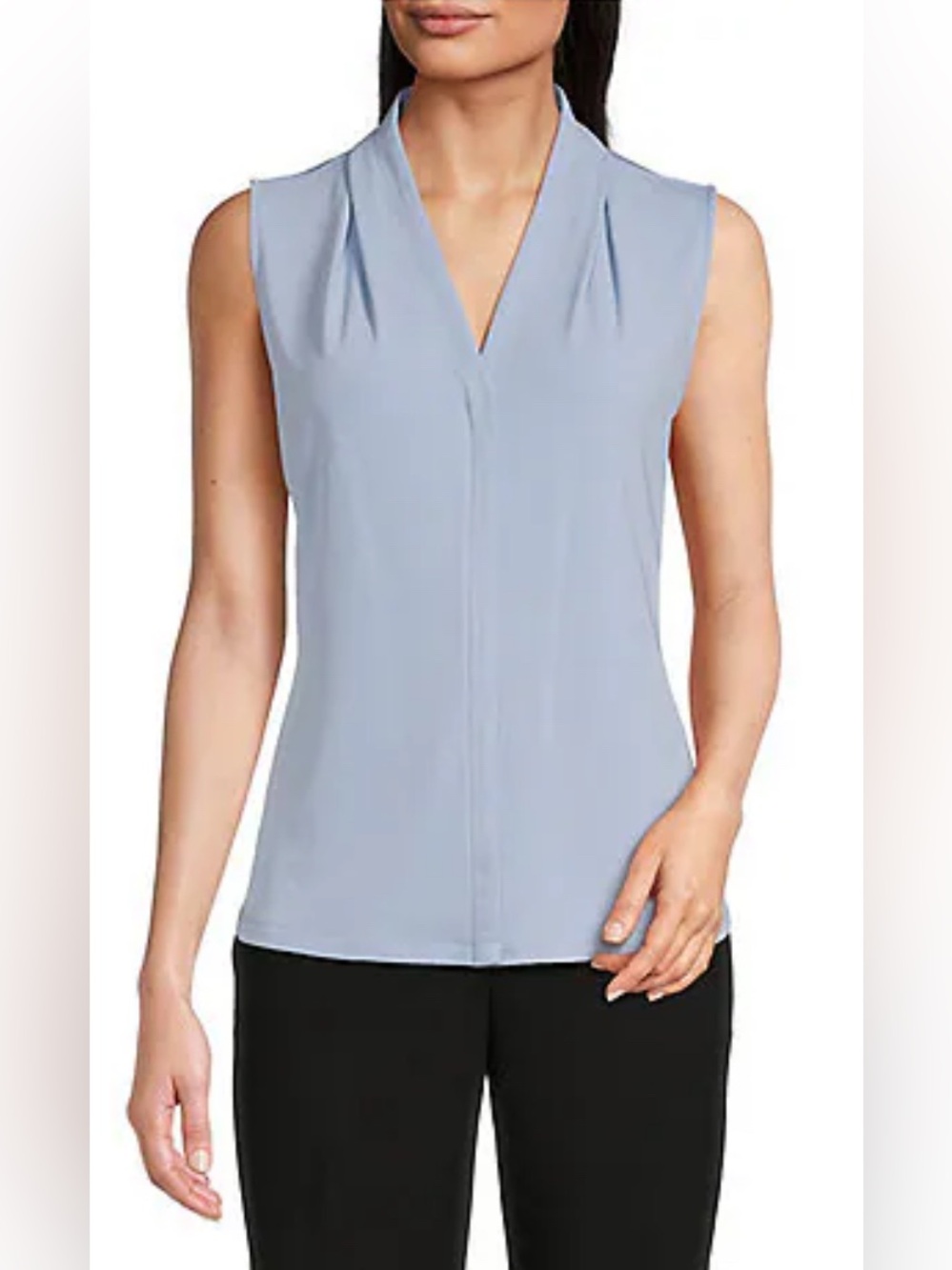 Calvin Klein light blue silky blouse